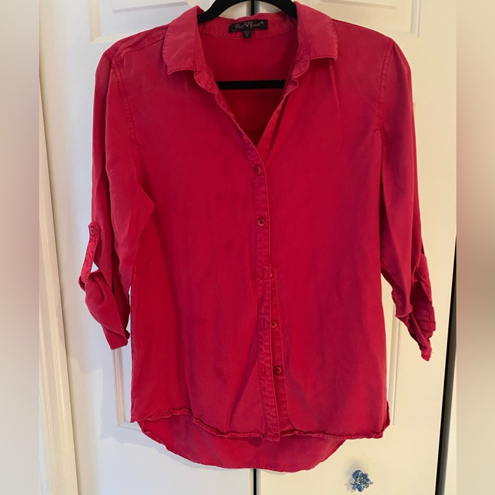 Adorable Hot Pink Button Down